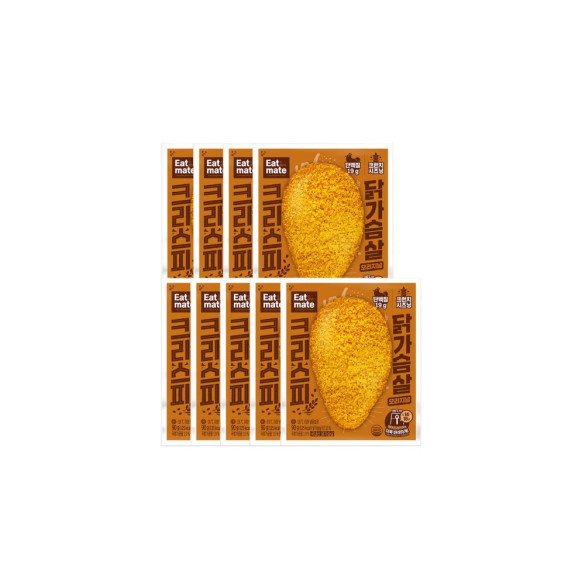 잇메이트 닭가슴살 크리스피 오리지널 1팩(90g) x9개 